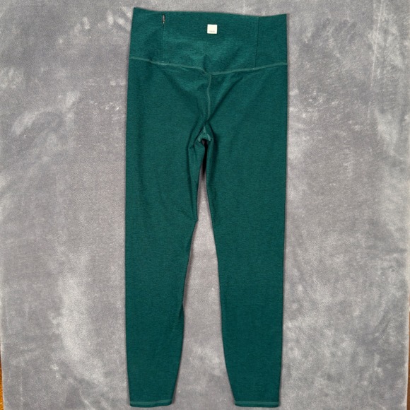 Vuori Pants - Vuori Clean Elevation Legging M Moss Green Teal Heathered High Rise 7/8 Yoga Gym